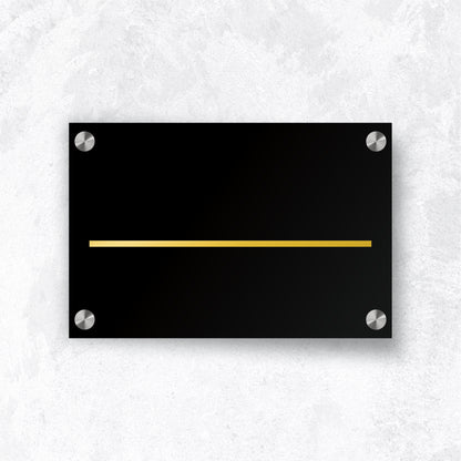 The Black N Grey Nameplate