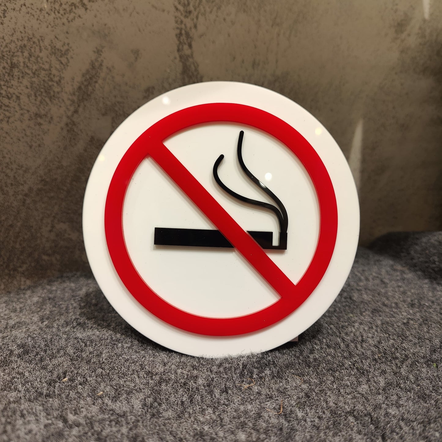 The Round No Smoking Sign