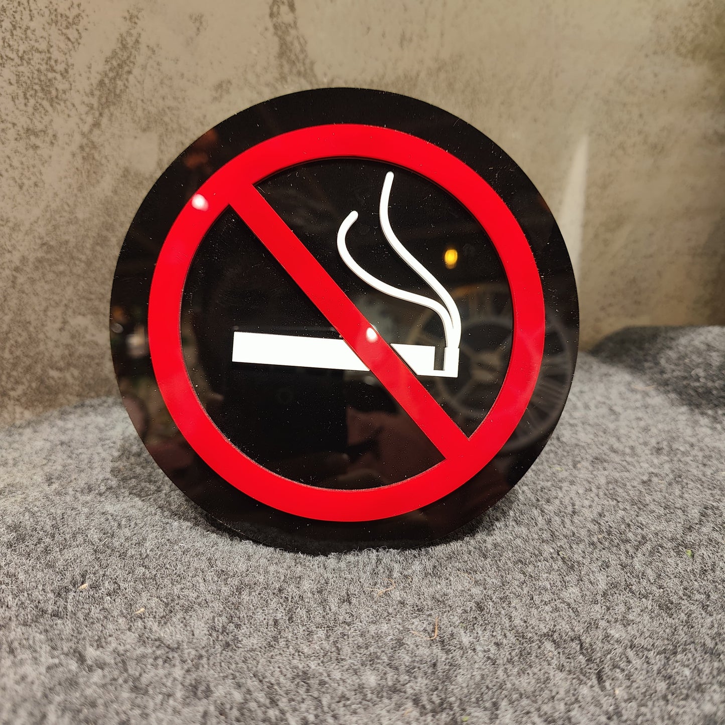 The Round No Smoking Sign