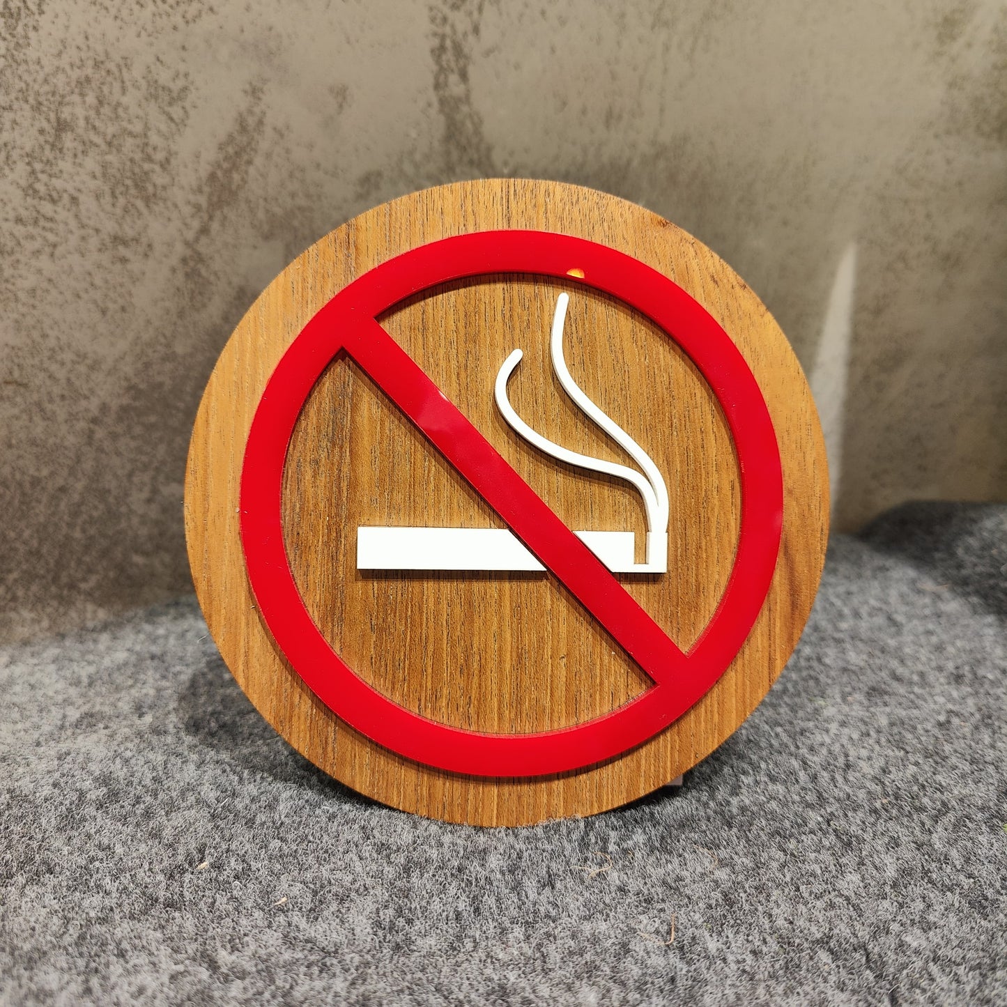 The Round No Smoking Sign