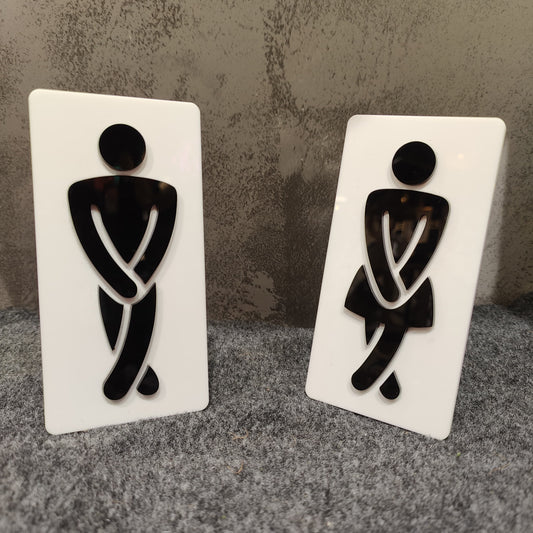 The Basic Fun Restroom Gender Sign