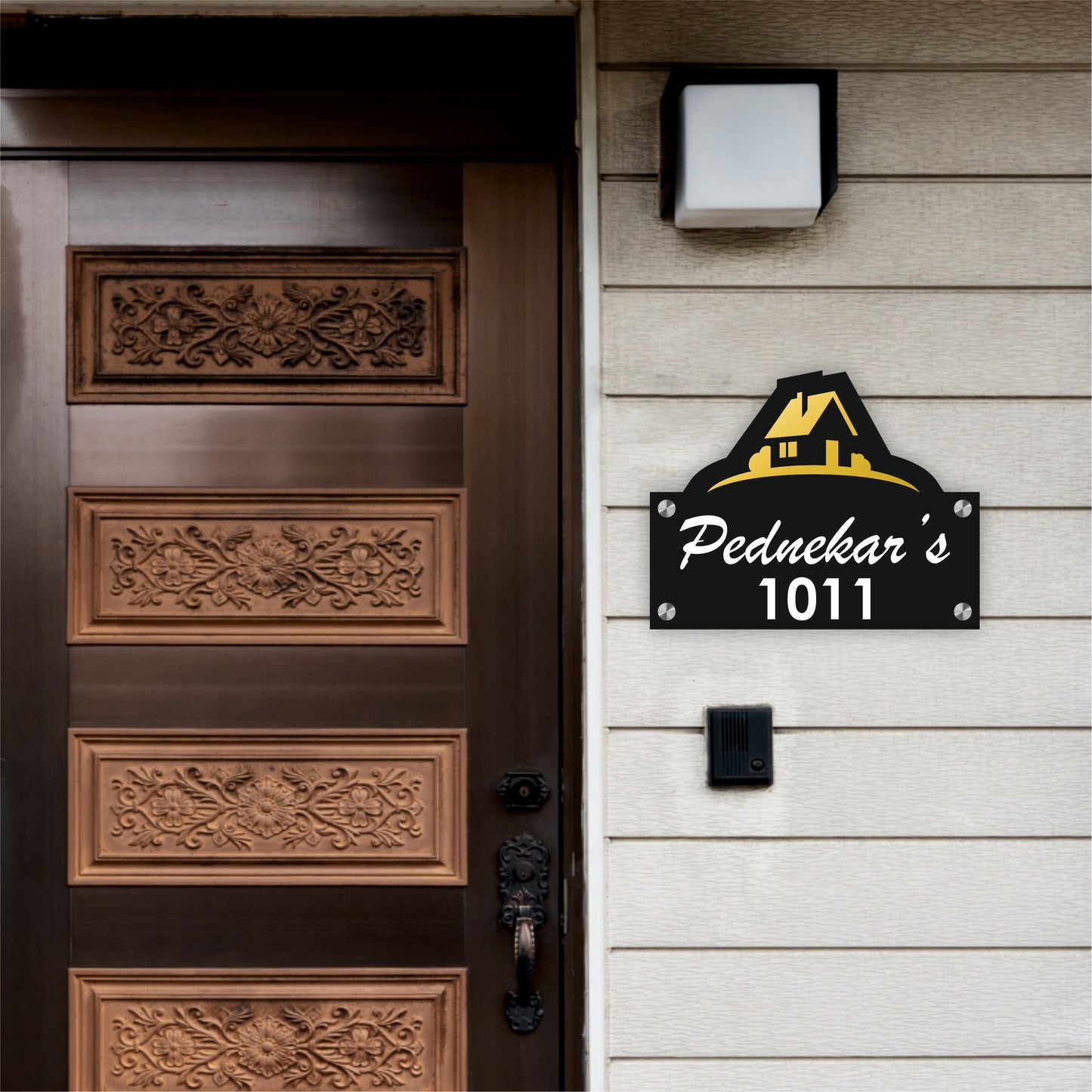 House on a House Nameplate