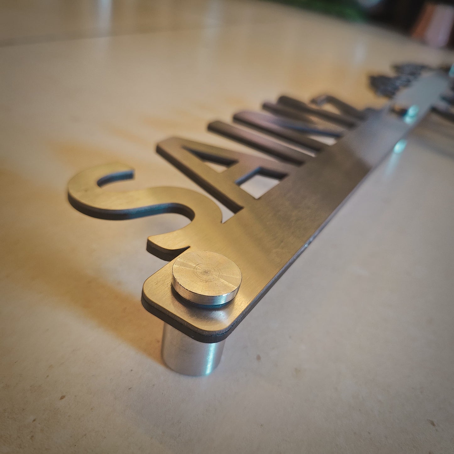 Linear Steel Nameplate