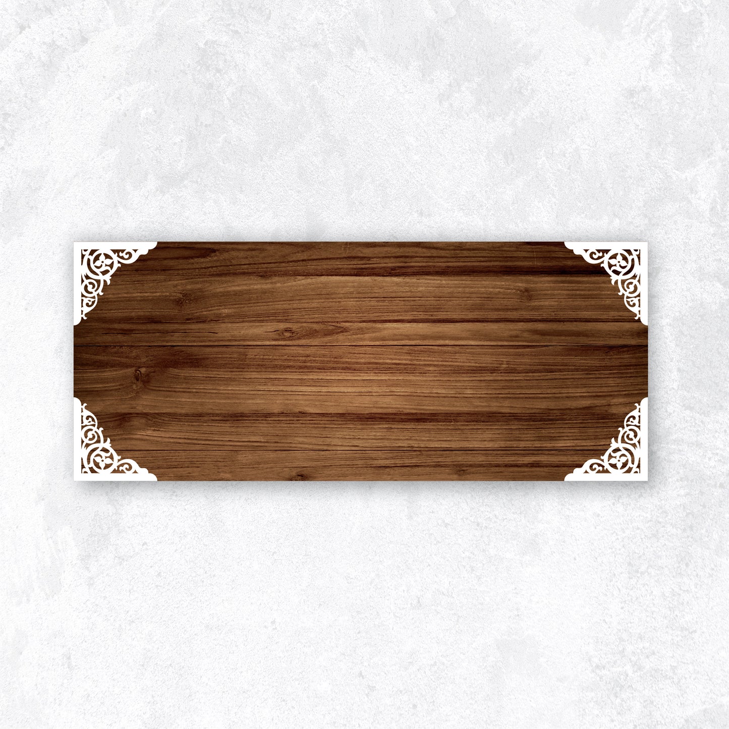 The Designer Corner Wooden Nameplate