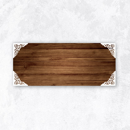 The Designer Corner Wooden Nameplate