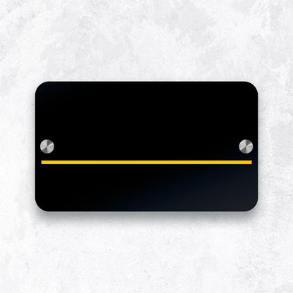 Black & Gold Minimal House Nameplate