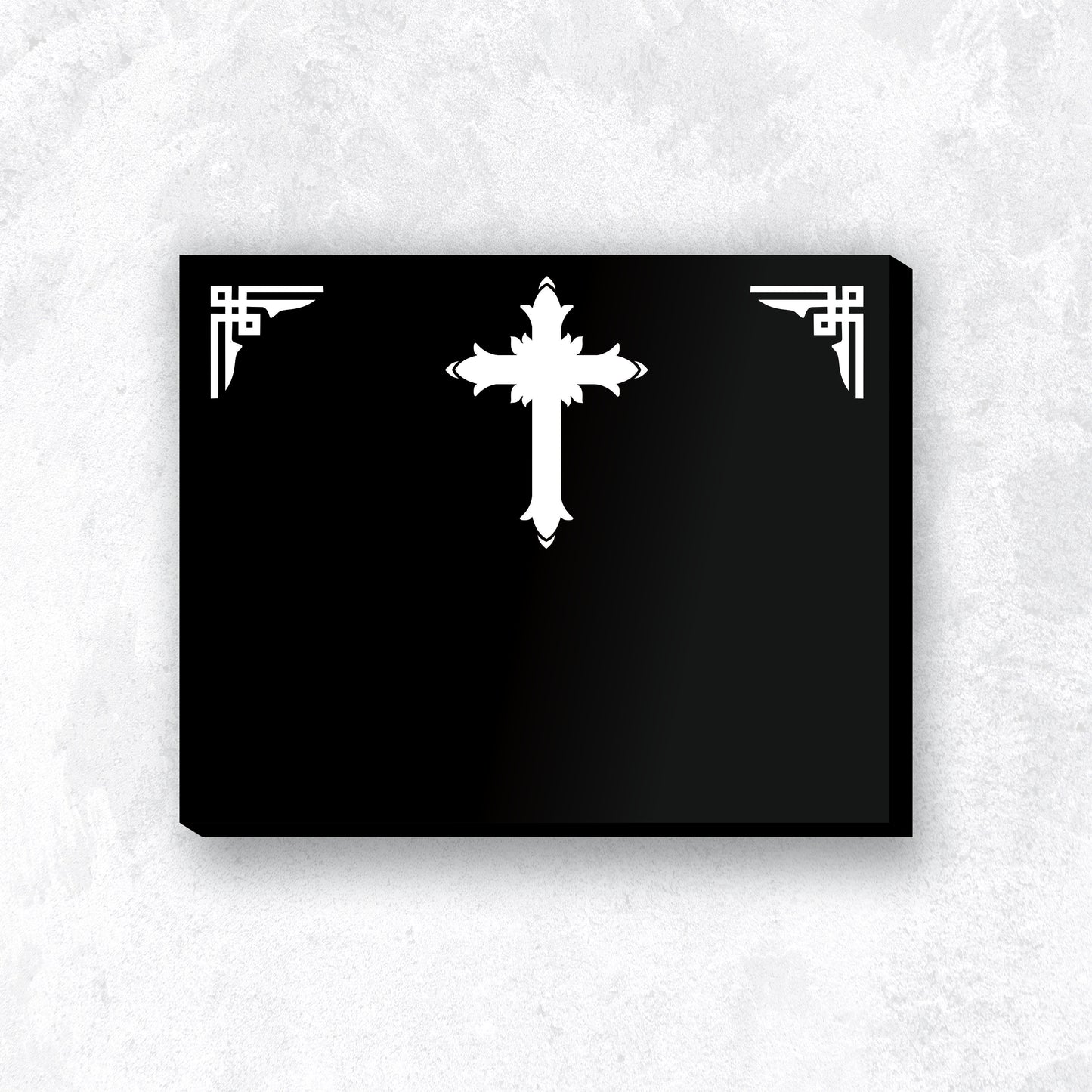 Black N White Religious Lighted Nameplate