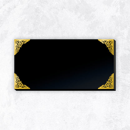 The Golden Corners LED Lighted House Nameplate